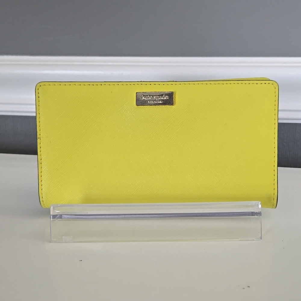 KATE SPADE NEW YORK SAFFIANO WALLET NEWBURY LANE STACY LIME